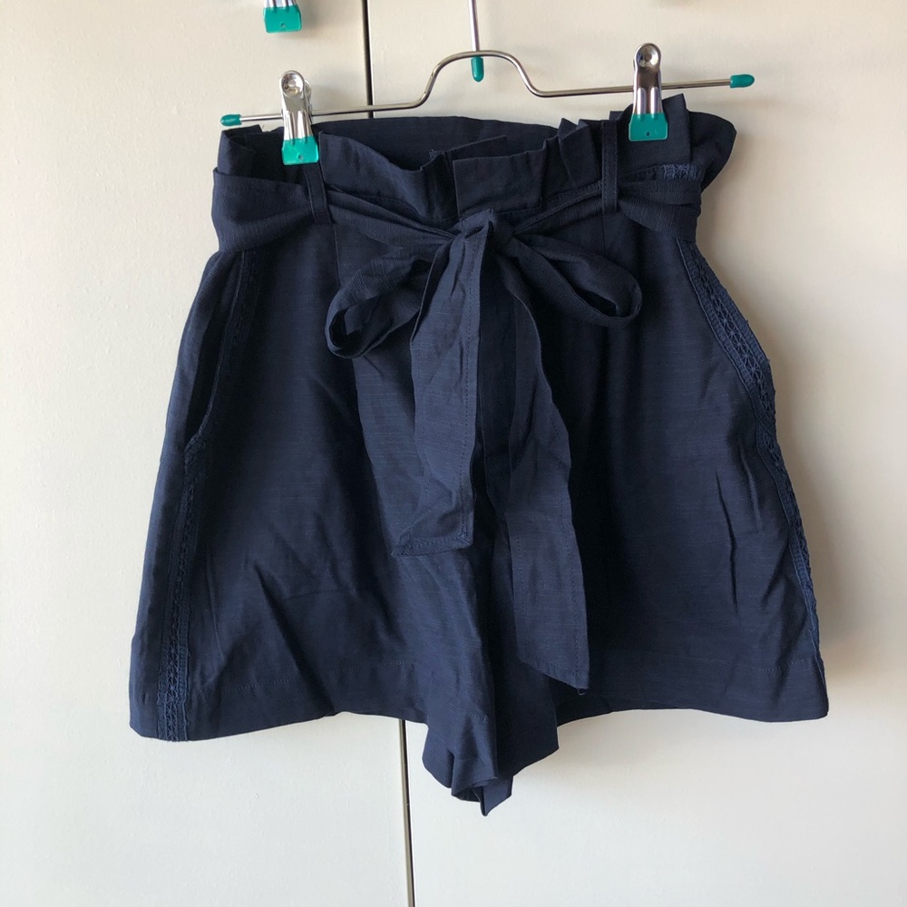 NWT Chic AF High Waisted Blue Loose Fitting Shorts